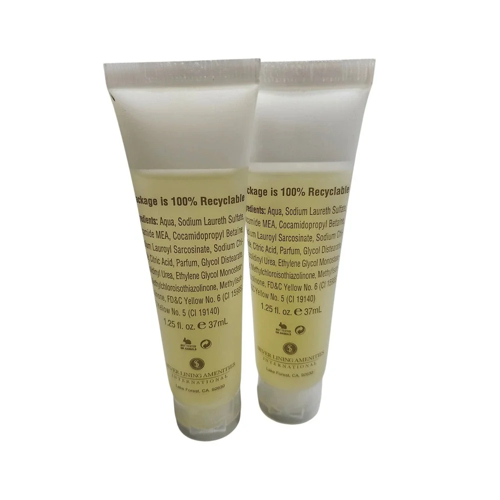 Echos of‎ Nature Clean Body Wash Set of 2 Travel Size Tubes 1.25oz Each 37mL